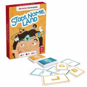 Kartenspiel Stadt, Name, Land, Spieldauer ca. 15 Minuten, ab 2 Spieler