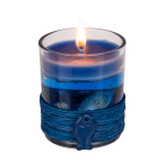 OOTB Gel-Wachskerze im Glas mit Sisal-Meeresdeko