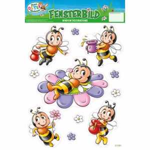 Fensterbild Bienen 20x30cm 4045722154811