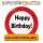 Riesenschild Happy Birthday D50cm FSC-Mix