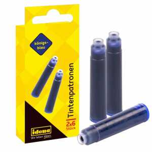 Idena Tintenpatronen königsblau 12er