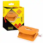 Idena Locher aus Metall orange für 20 Blatt,