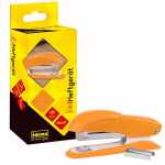 Idena Heftgerät 13cm orange für 20 Blatt, mit...
