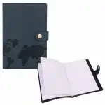 Notizbuch 135x193mm schwarz kariert FSC-Mix, 160 Seiten,...