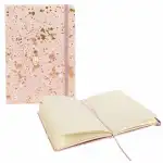 Notizbuch Sparkle rosé kariert 140 x 200 mm, 192 Seiten, 100 g,