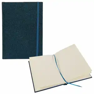 Notizbuch Glitter nachtblau kariert 140 x 200 mm, 192 Seiten, 100 g,