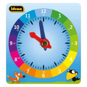 Idena Lernuhr eckig Pappe FSC-Rec