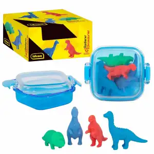 Radierer in Box 4 Dinosaurier, Radiergummis in Form von Dinosauriern