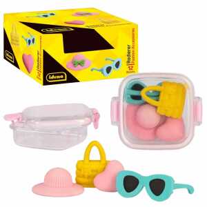 Radierer in Box 4 Fashion, Radiergummis in Form Fashion Accessoires