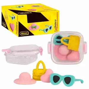 Radierer in Box 4 Fashion, Radiergummis in Form Fashion Accessoires