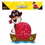Idena Laterne Pirat 45x38cm FSC-Mix