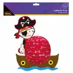 Idena Laterne Pirat 45x38cm FSC-Mix