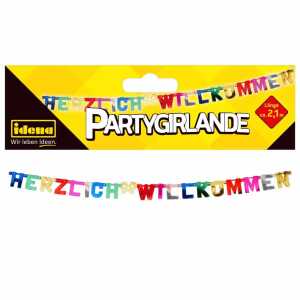Idena Girlande Herzlich Willkommen 210cm FSC-Mix