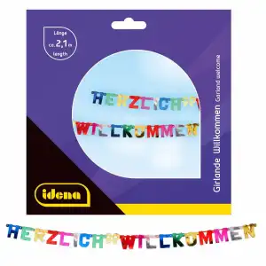 Idena Girlande Herzlich Willkommen 210cm FSC-Mix