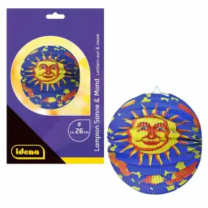 Idena Lampion Sonne/Mond D26cm FSC-Mix