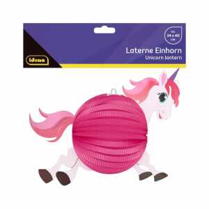 Idena Laterne Einhorn 40x34cm FSC-Mix