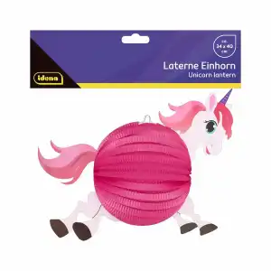 Idena Laterne Einhorn 40x34cm FSC-Mix