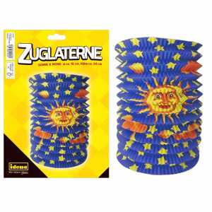 Idena Zuglaterne Sonne Mond D16x24cm FSC-Mix