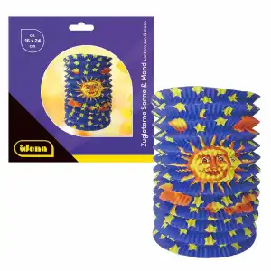 Idena Zuglaterne Sonne Mond D16x24cm FSC-Mix