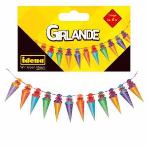 Girlande Schulstart 12 Schultüten länge 85cm Größe Schultüten 22cm