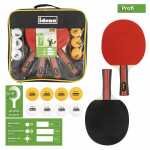 Tischtennis-Set 4 Schläger 10 Bälle,