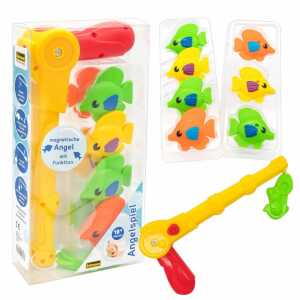 Idena Angelset magnetisch 8teilig, 1 magnetische Angel 7 Plastikfische