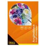 Idena Acrylmalblock A4 15 Seiten 190g FSC-Mix, kopfgeleimt