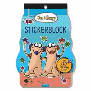 Stickerblock Jan & Henry 15x24cm 110 Sticker, ab 3 Jahren