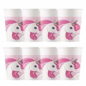 Pappbecher Einhorn 8er FSC-Mix, Procos