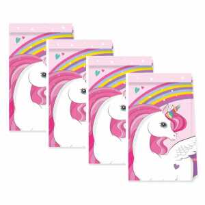 Partytüten Einhorn 4er FSC-Mix, 14x30cm, Procos