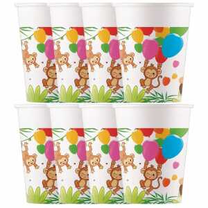 Pappbecher Jungle 200ml 8er FSC-Mix, Procos