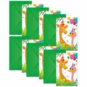 Einladungskarte Djungle 6er FSC-Mix, mit Umschlag,, Procos