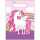 Partytüten Einhorn 17,5x30,5cm 6er, Partybags Unicorn aus Kunststoff