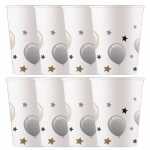 Pappbecher Happy Birthday 200ml 8er FSC-Mix, Procos