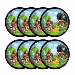 Pappteller Piraten D23cm 8er FSC-Mix, Procos