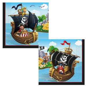 Servietten 33x33cm Piraten FSC-Mix, 20er,, Procos