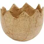 Eierschale Rohling D50mm natur Pappmache, Creativ Company