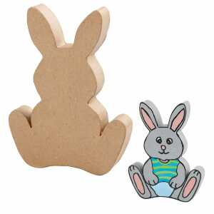 Osterhase Rohling 15x19cm natur Pappmache, Creativ Company