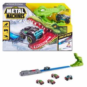 Metal Mashines Croc Attack, Fahrzeugkatapult mit 2 Loopings u Auto