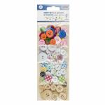 Knopf-Set bunt gemischt 72teilig, Glorex
