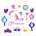 Sticker Prinzessin Moosgummi, Glorex