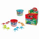 Frosch-Hüpfspiel 2fach sortiert, 12 Frösche in...
