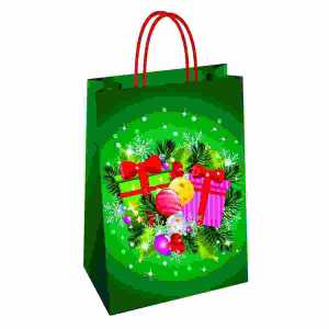 Geschenktasche Weihnacht Split 26x12x35cm, Florio Carta