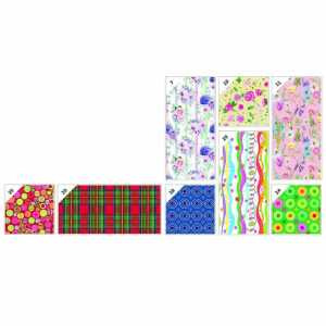 Geschenkpapier 100cmx3m neutrale Motive sortiert, Florio Carta
