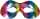 Augenmaske Regenbogen Metallic 8003558036462