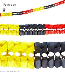 Girlande Deutschland 3m 2er Set, Ø8cm