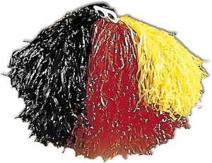 Pom Pom Deutschland schwarz-rot-gelb
