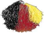 Pom Pom Deutschland schwarz-rot-gelb