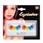 Regenbogen Wimpern mit Kleber 8003558283408