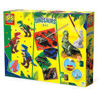 Dinosaurier 3 in 1 4 Kratzkarten, Kratzstift Holz,, T-Rex Stiftplatte